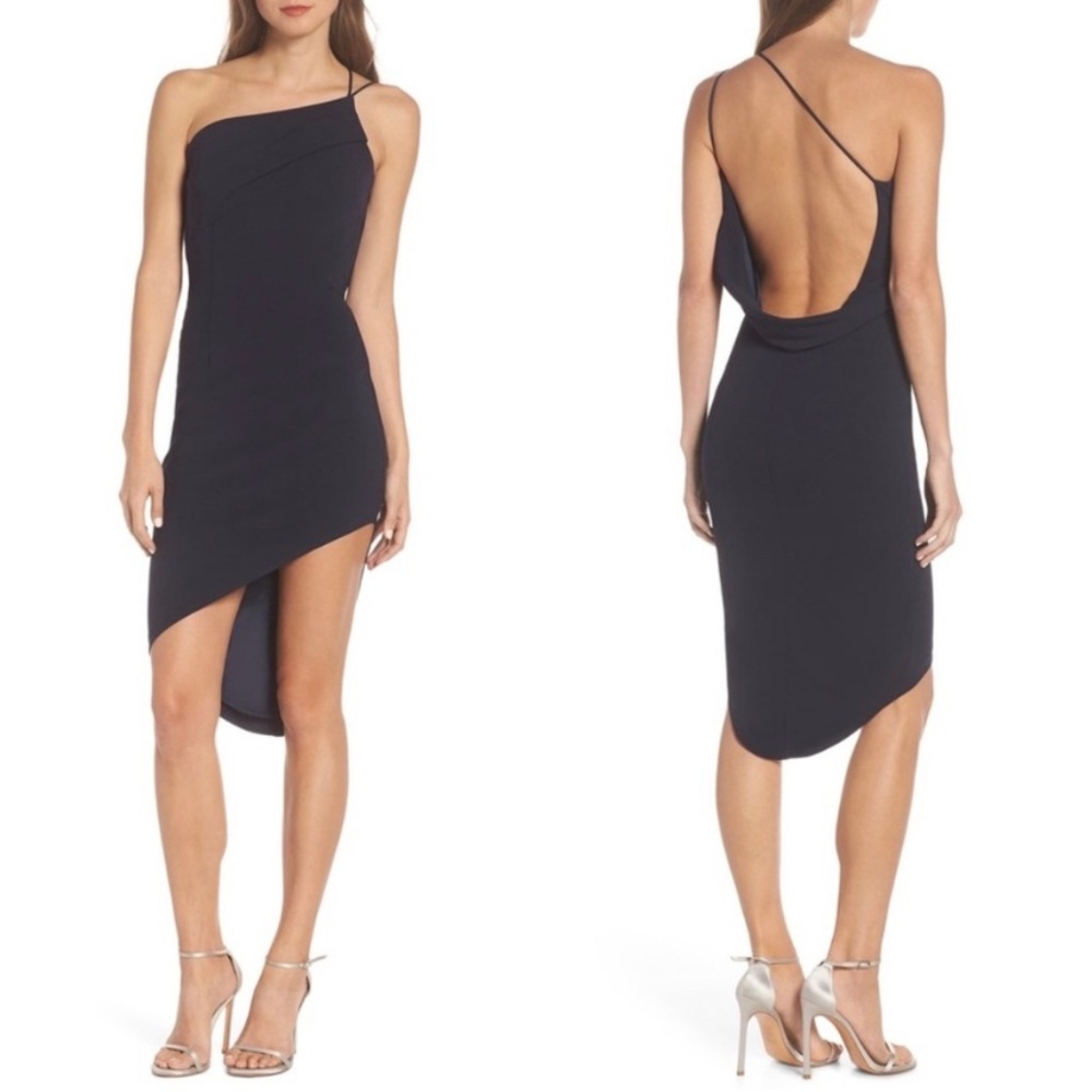 NWT Katie May Bananas Asymmetrical Dress in Navy XS